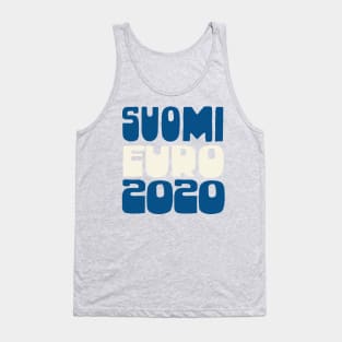 Suomi Euro 2020 Fan Art Soccer Design Tank Top